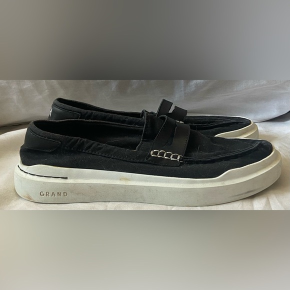Cole Haan Men’s Size 8B Grand 360 Black Canvas Penny Loafers main image 6